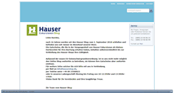 Desktop Screenshot of hausershop.de