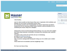 Tablet Screenshot of hausershop.de
